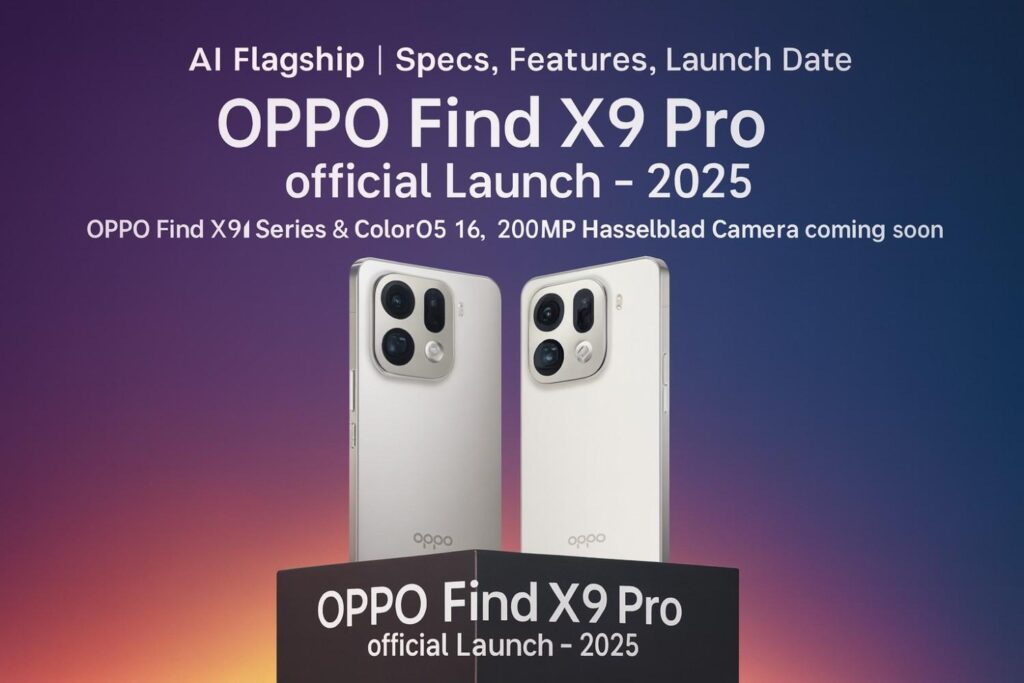 OPPO Find X9 Pro Price in India – 200MP Hasselblad Camera के साथ आने वाला AI Flagship | Specs, Features, Launch Date