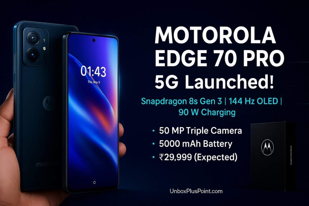 Motorola Edge 70 Pro 5G Price in India – दमदार फीचर्स के साथ जल्द होगी लॉन्च
