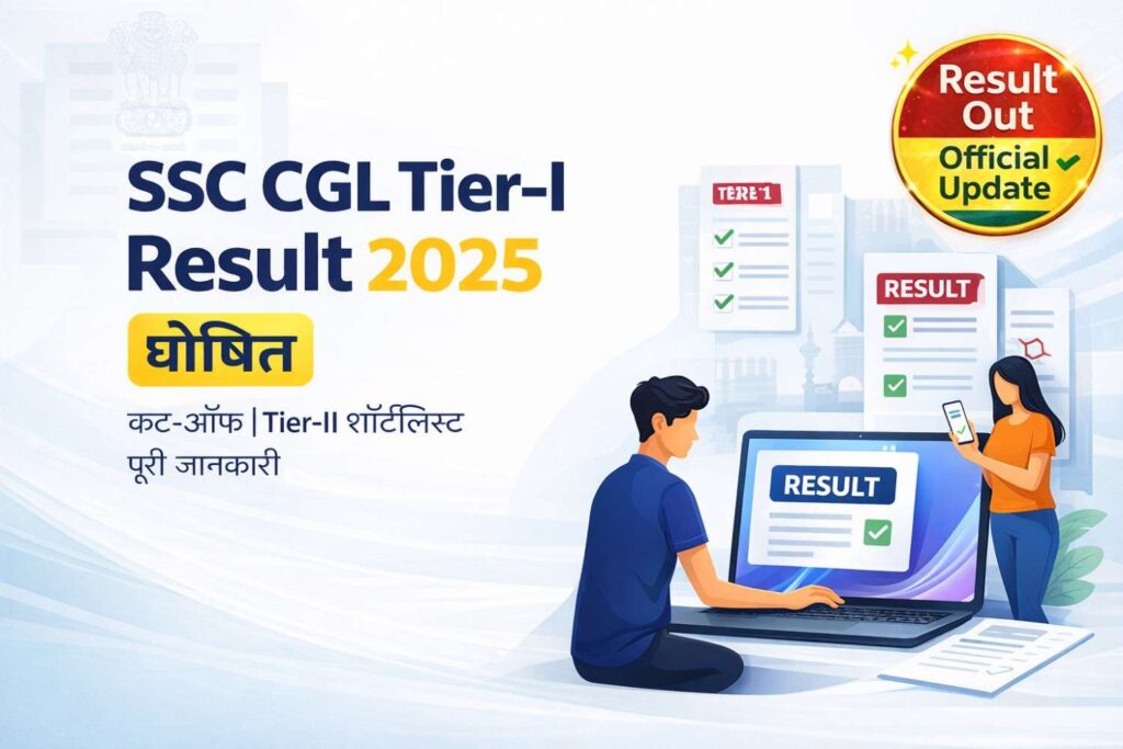 SSC CGL Tier 1 Result 2025 OUT, Cut Off Marks, Merit List, Tier-II Exam Date अभी चेक करें