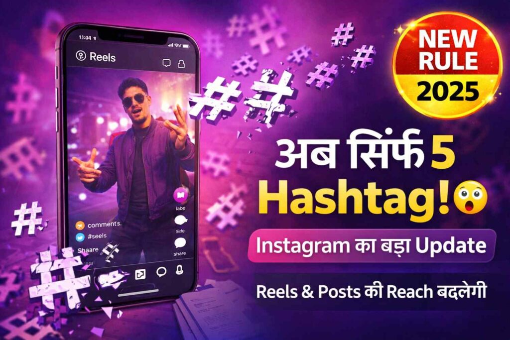 Instagram Hashtags Update 2025, सिर्फ 5 Hashtag में बढ़ेगी Reach, जानिए Trending Instagram Hashtags Today की सच्चाई