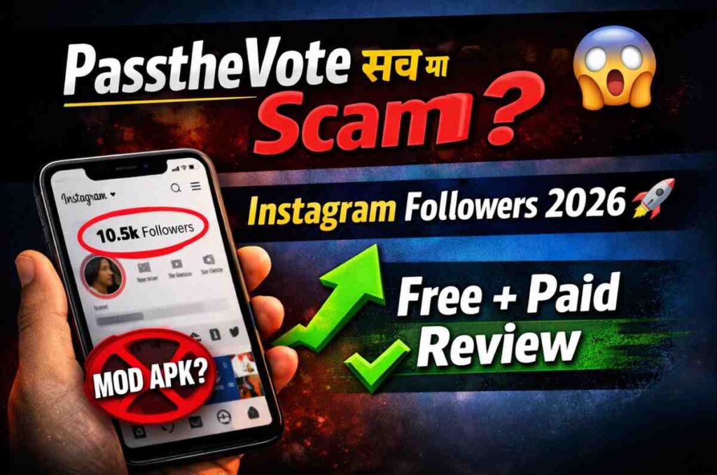 Buy Instagram Followers PasstheVote 2026 real review thumbnail