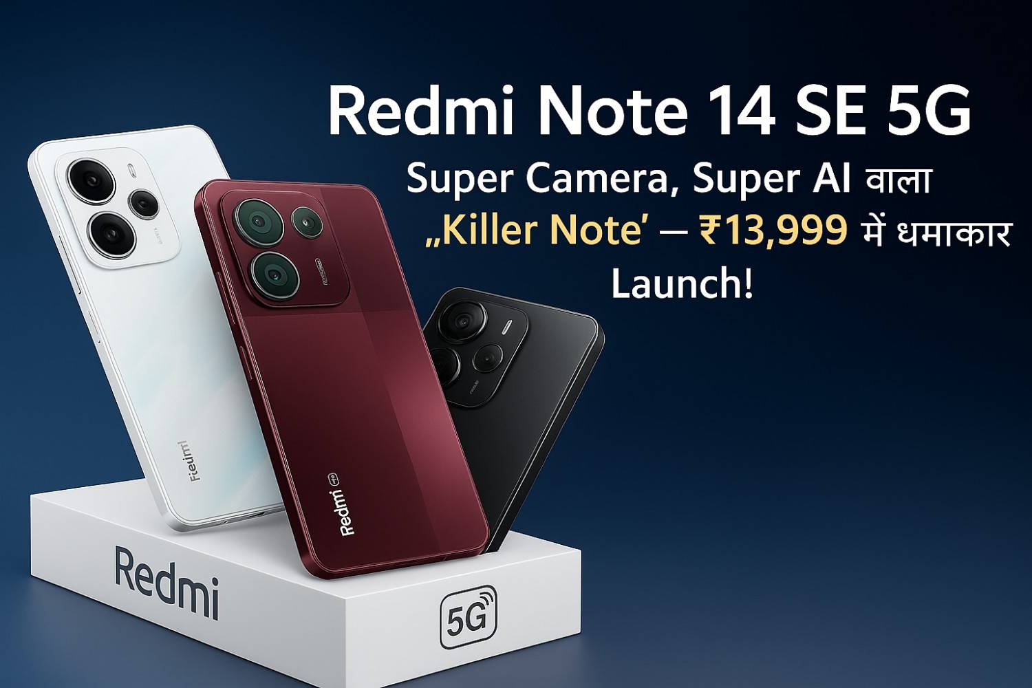 Redmi Note 14 SE 5G: Super Camera, Super AI वाला “Killer Note” — ₹13,999 में धमाकेदार Launch!