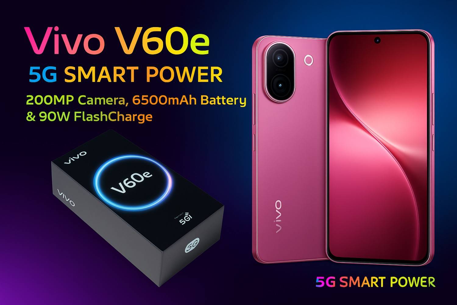 Vivo V60e 5G Review: 200MP कैमरा, 6500mAh Battery और 90W Fast Charging के साथ धमाकेदार लॉन्च!