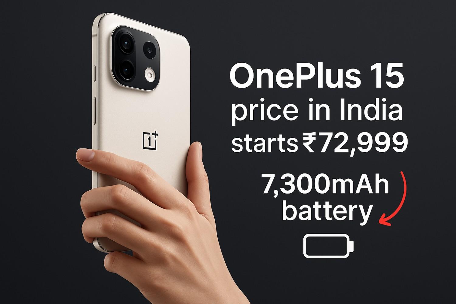 OnePlus 15 Price in India, 7300mAh Battery, 165Hz Display and Snapdragon 8 Elite Gen 5