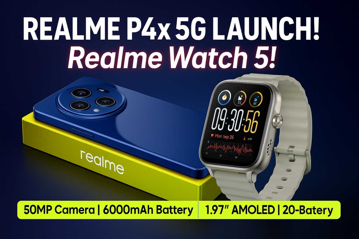 Realme P4x 5G Launch Date Confirmed, 7000mAh Battery, 144Hz Display and Price in India Revealed