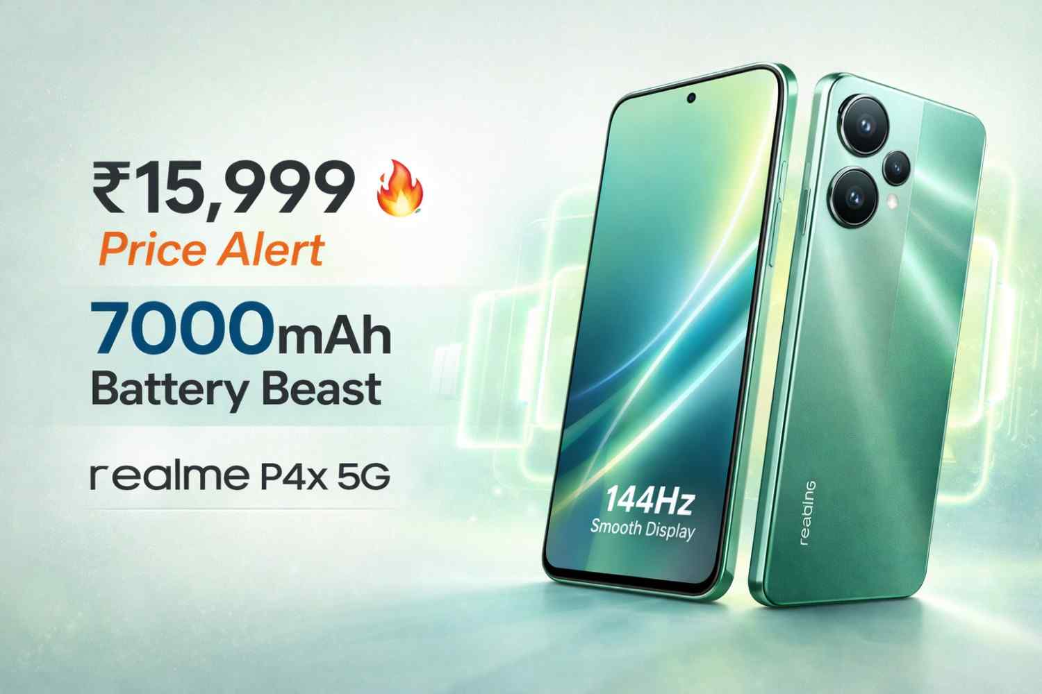 Realme P4x 5G Price Alert 2026 | ₹15,999 में 7000mAh Battery, Best Budget 5G Phone?