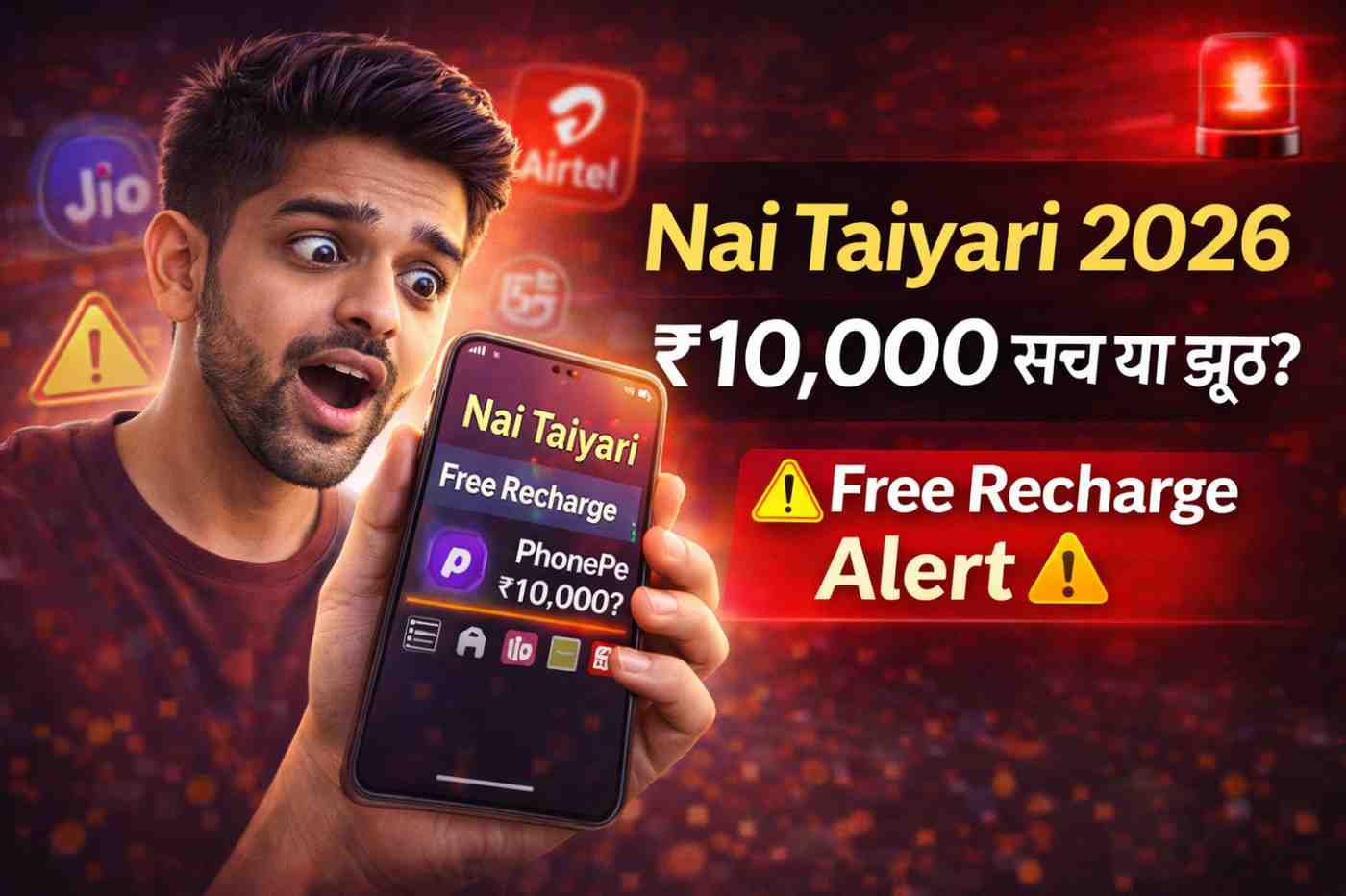 Nai Taiyari .com Free Recharge 2026, PhonePe Download, Scholarship and Job Alert – पूरी सच्चाई जानिए (Fake या Real)